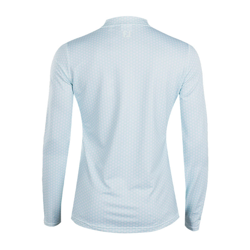 FOOTJOY 1/4 Zip Women's Long Sleeve Polo (Blue)