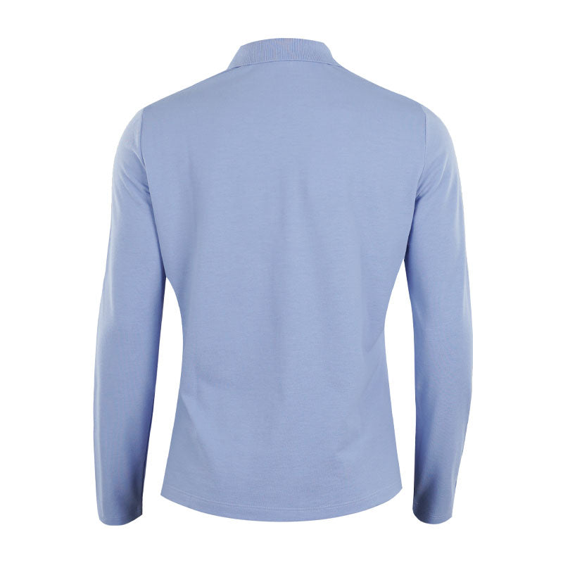 LACOSTE Thermo-Regulating UV Protect Women's Long Sleeve Polo (Delphinium)