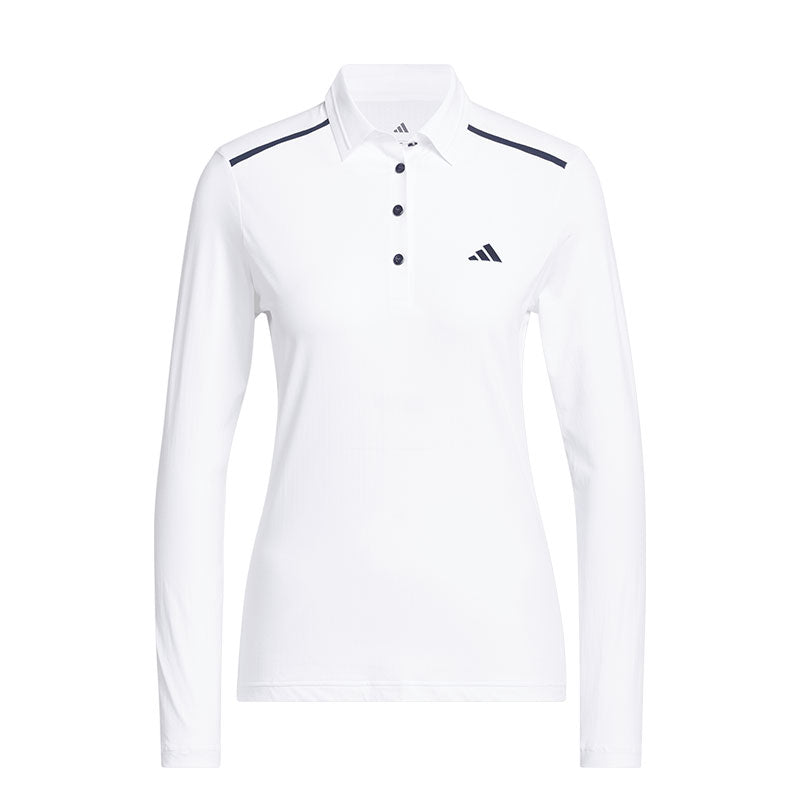 ADIDAS Ultimate365 Tour Climacool Women's Long Sleeve Polo (White)