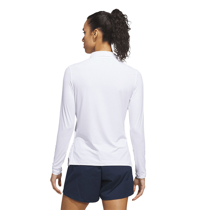 ADIDAS Ultimate365 Tour Climacool Women's Long Sleeve Polo (White)