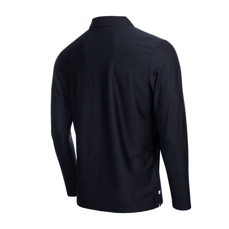 CALVIN KLEIN Riverdale Men's Long Sleeve Polo (Blue)