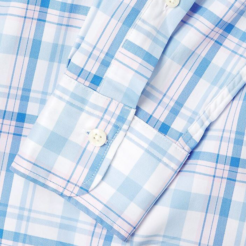 PETER MILLAR Cottage Blue Payson Cotton-Stretch Men's Polo (Gottage Blue)