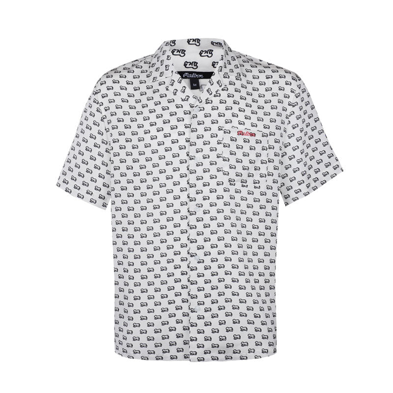 MALBON GOLF x Keith Haring Camp Men's Shirt (White)
