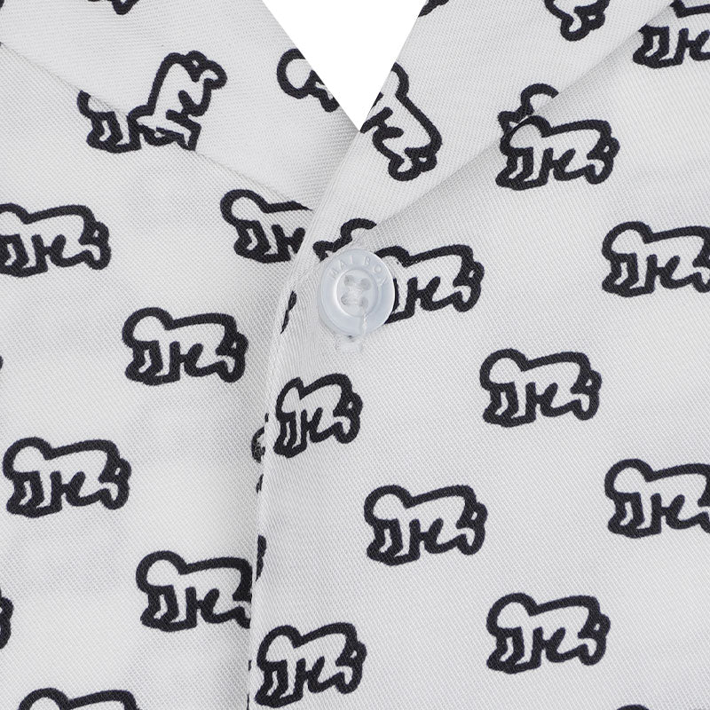 MALBON GOLF x Keith Haring Camp Men's Shirt (White)