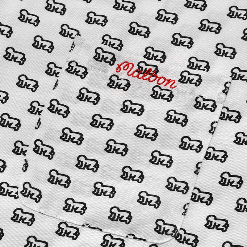 MALBON GOLF x Keith Haring Camp Men's Shirt (White)