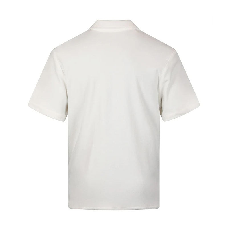 MALBON GOLF Bosco Men's Button Up Shirt (Ivory)