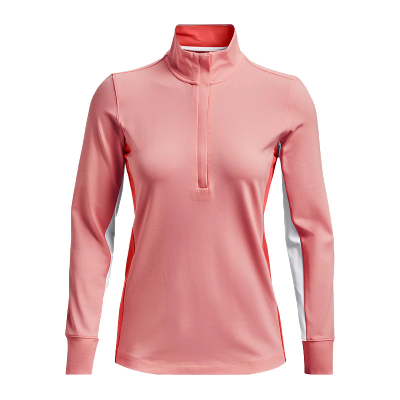 UNDER ARMOUR Storm Midlayer 1/2 Zip Women's Long Sleeve Shirt (Pink Sands)