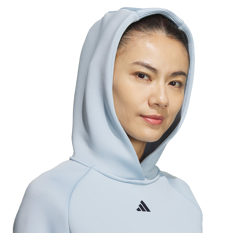 ADIDAS 3D Deboss Knit Women's Hoodie (Blue)