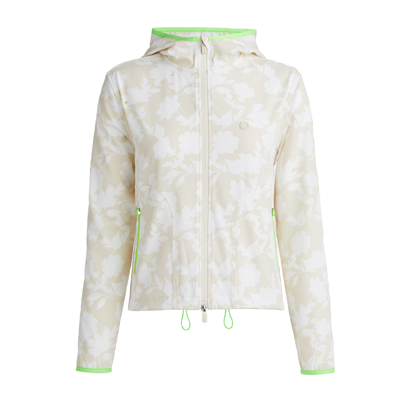 GFORE Tonal Floral Maverick 4-Way Stretch Women's Jacket (Stone)