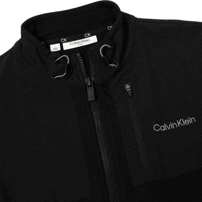 CALVIN KLEIN Casa Blanca Full Zip Hybrid Men's Sweatshirt (Black)