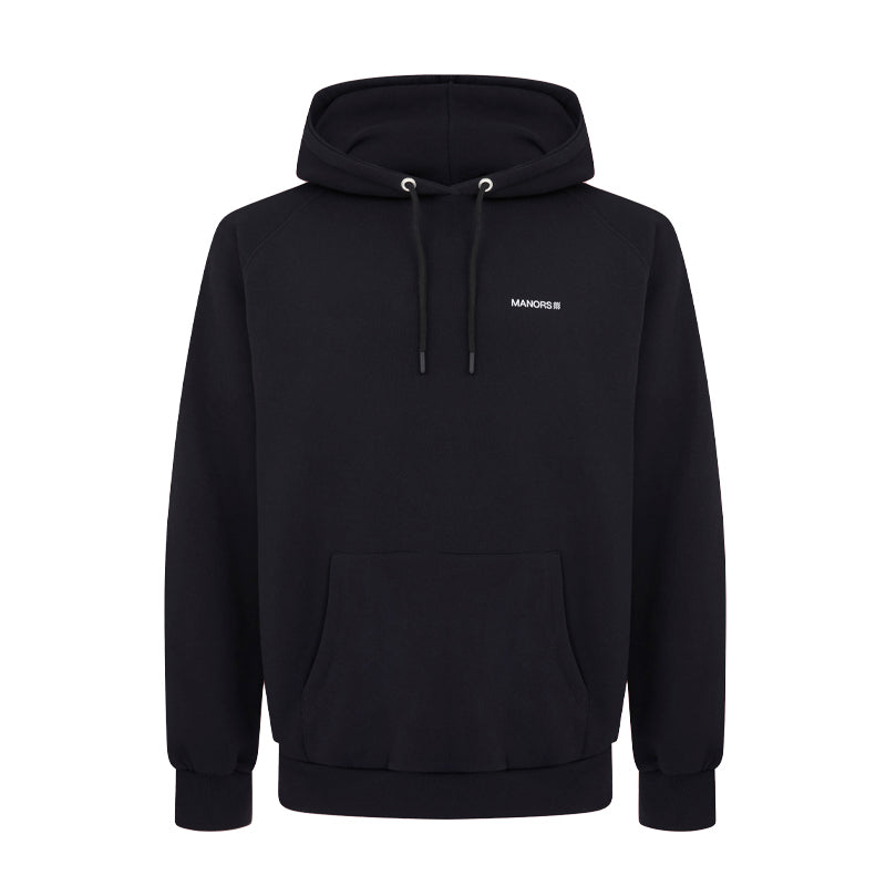 MANORS Organic Logo Men's Hoodie (Black)