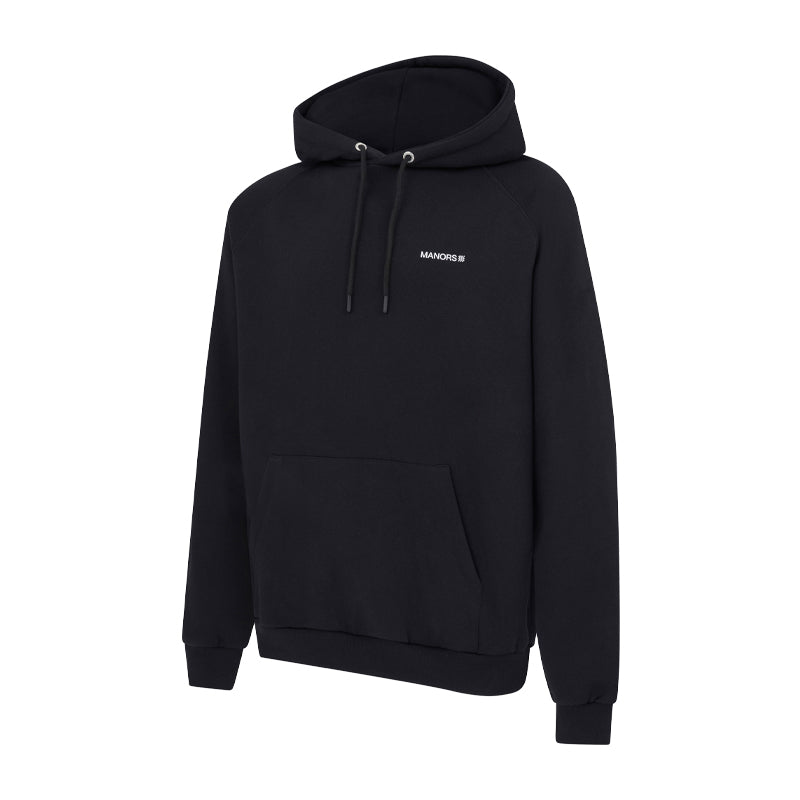 MANORS Organic Logo Men's Hoodie (Black)