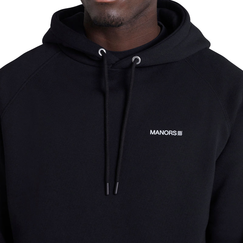 MANORS Organic Logo Men's Hoodie (Black)