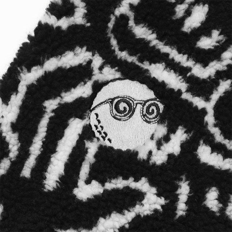 MALBON GOLF x Keith Haring Sherpa Men's Pullover Shirt (Black)