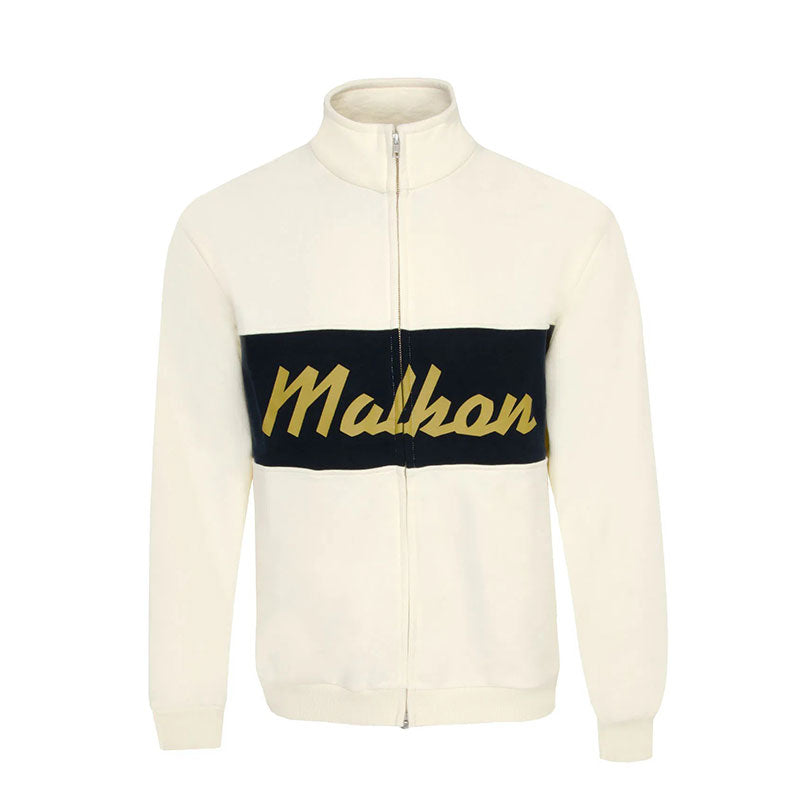 MALBON GOLF University Double Zip Men's Jacket (Cream)