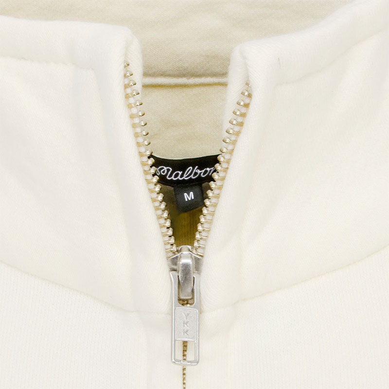 MALBON GOLF University Double Zip Men's Jacket (Cream)