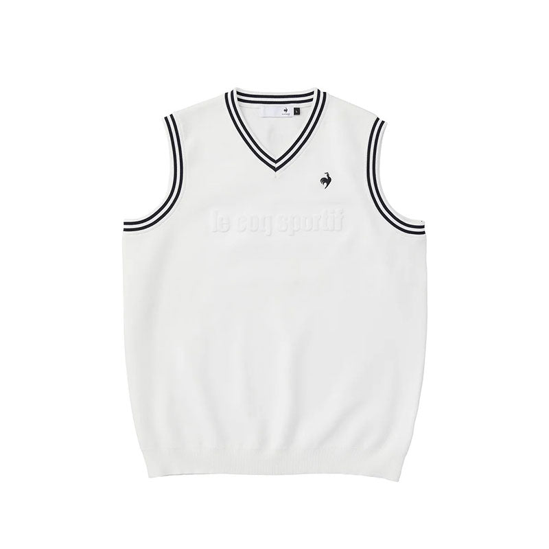 LE COQ SPORTIF GOLF Men's Knit Vest (White)