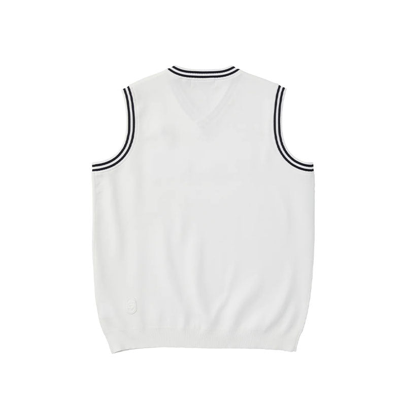 LE COQ SPORTIF GOLF Men's Knit Vest (White)