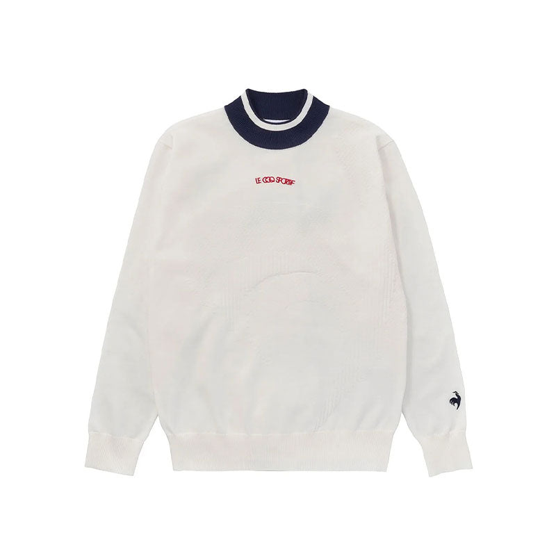 LE COQ SPORTIF GOLF Women's Mock Neck Sweater (White)