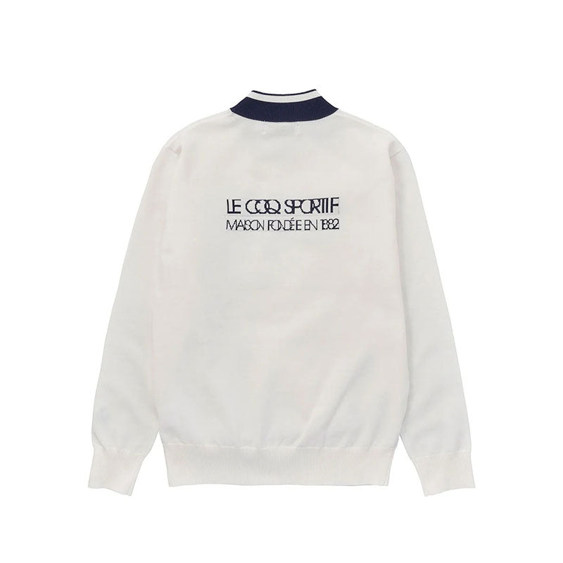 LE COQ SPORTIF GOLF Women's Mock Neck Sweater (White)