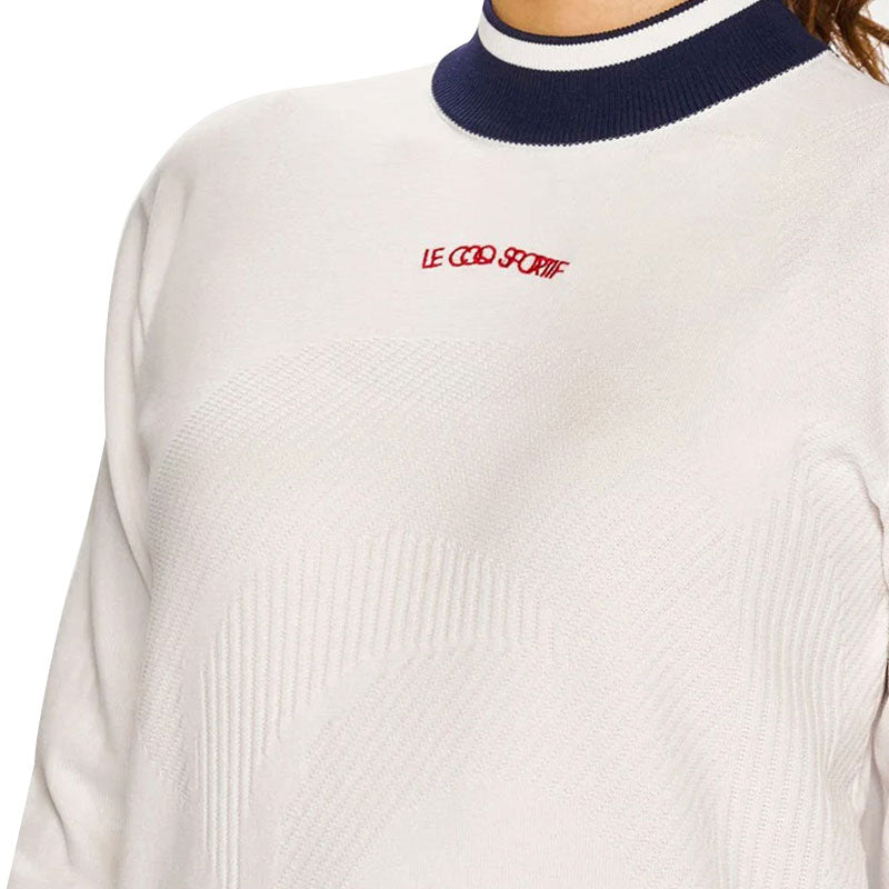 LE COQ SPORTIF GOLF Women's Mock Neck Sweater (White)