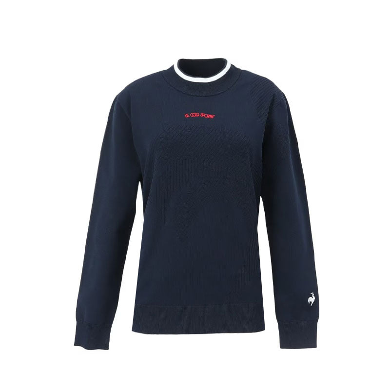 LE COQ SPORTIF GOLF Women's Mock Neck Sweater (Navy)