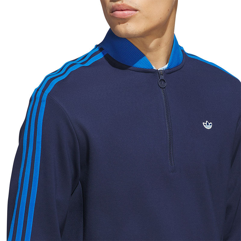 ADIDAS Originals 3-Stripes 1/4 Zip Men's Sweatshirt (Indigo)
