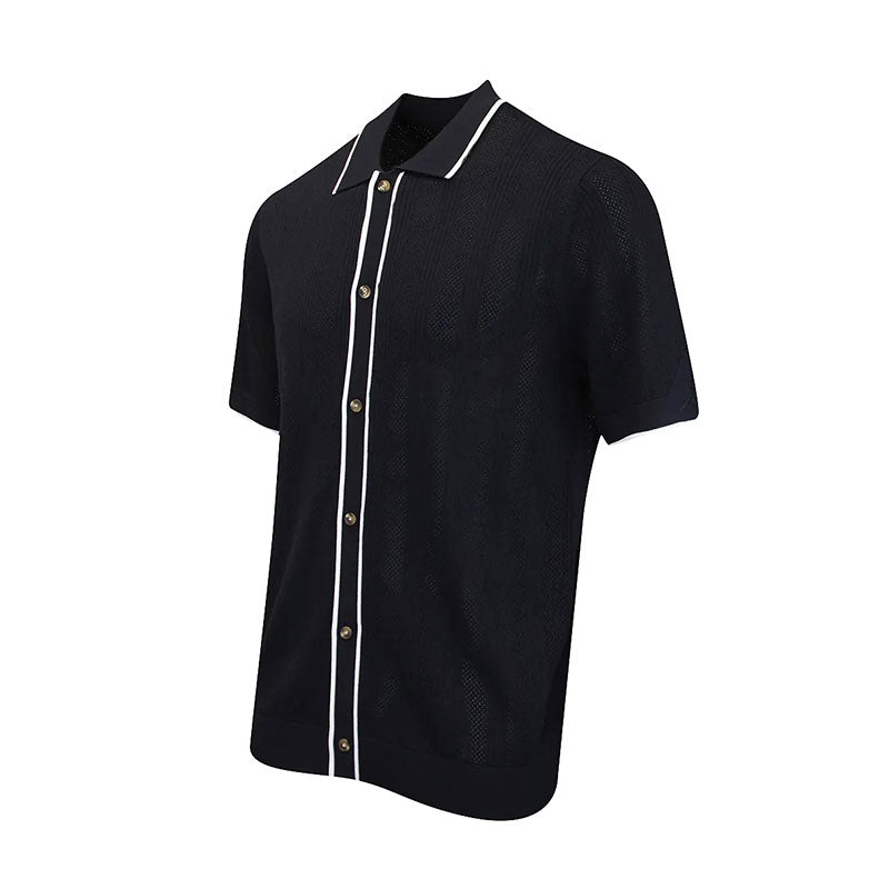 NIKE Jordan Sport Knit Button Down Men's Sweater (Black)