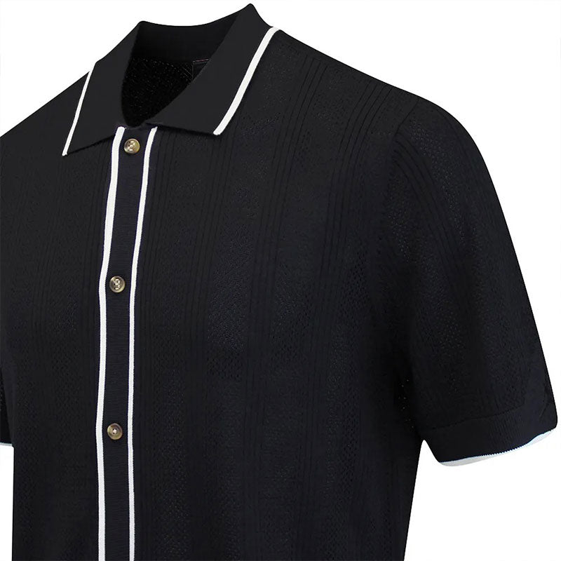 NIKE Jordan Sport Knit Button Down Men's Sweater (Black)