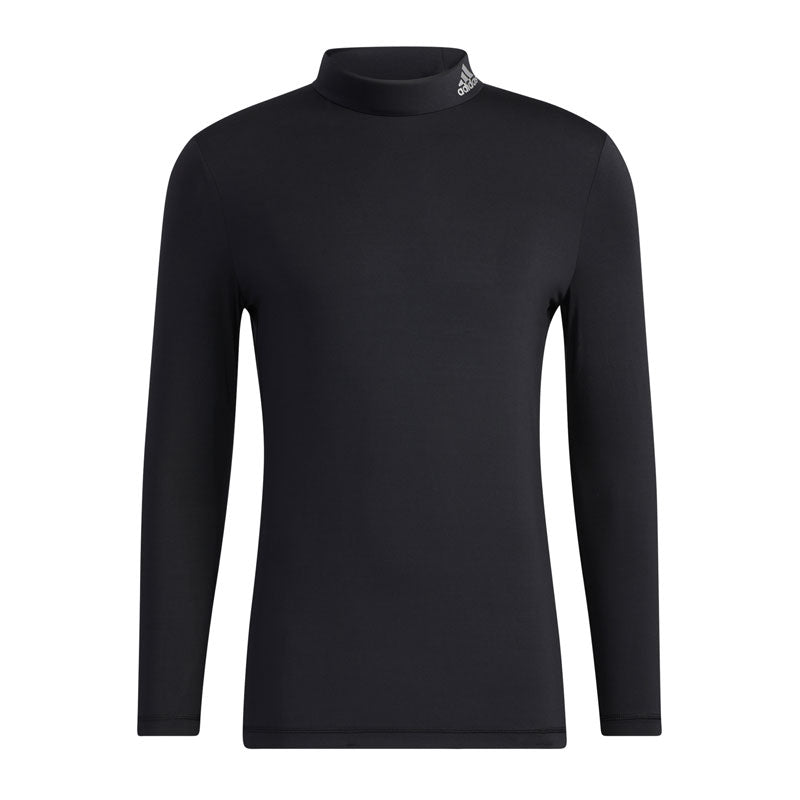 ADIDAS Mock Neck Baselayer Inner Men's Long Sleeve Shirt (Black)