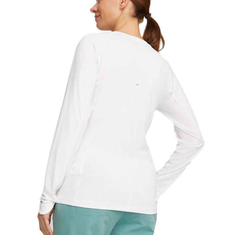 PUMA YouV Women's Crew Long Sleeve T-Shirt (White)