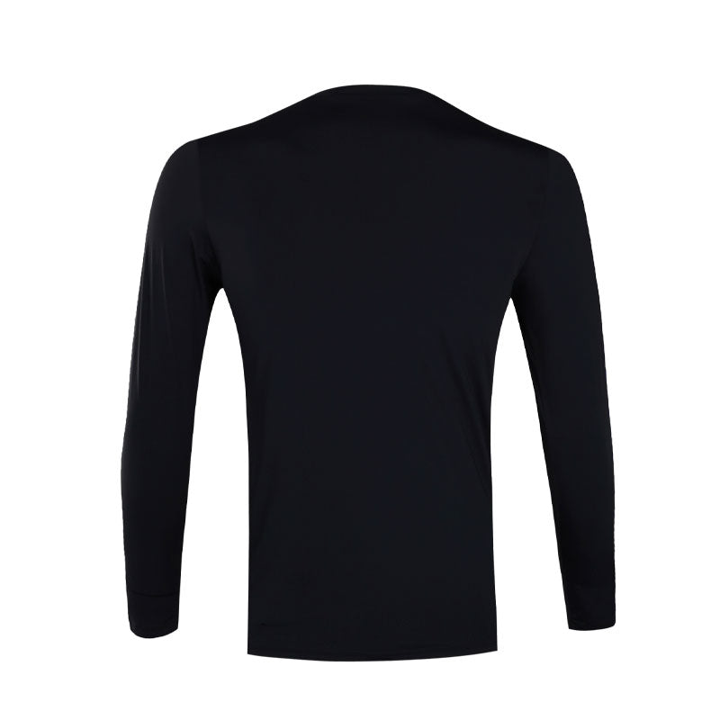 SPARMS Men's Round Neck Baselayer (Black)