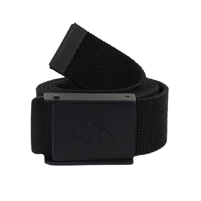 CALVIN KLEIN Men's Webbing Belt (Black)