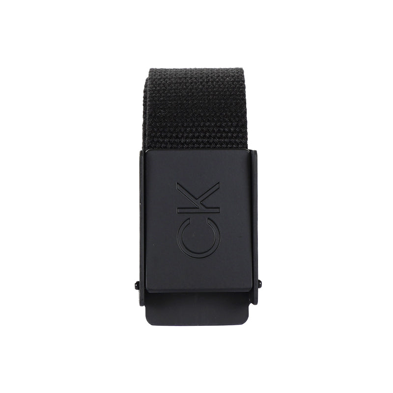 CALVIN KLEIN Men's Webbing Belt (Black)