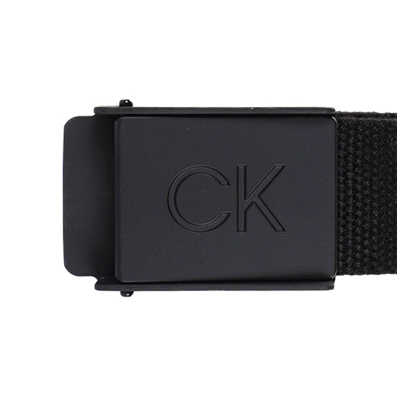 CALVIN KLEIN Men's Webbing Belt (Black)