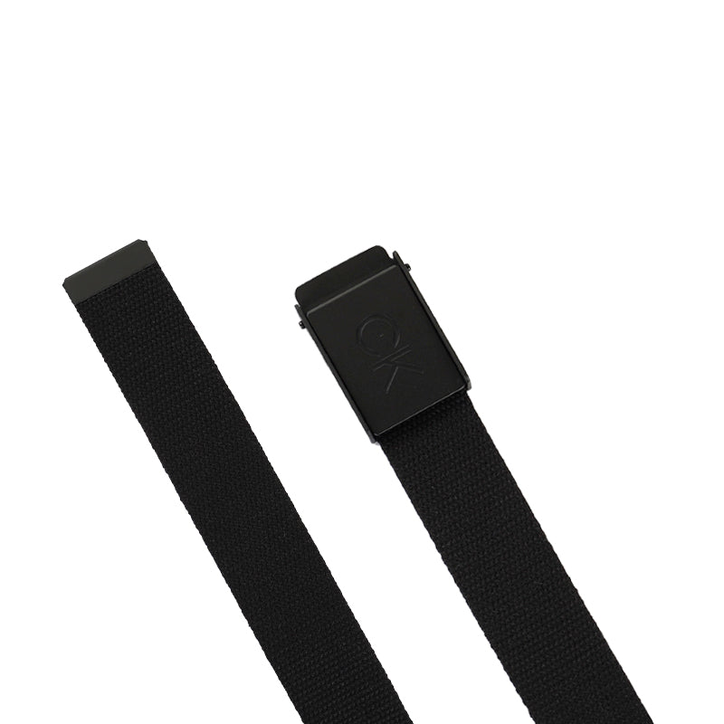 CALVIN KLEIN Men's Webbing Belt (Black)