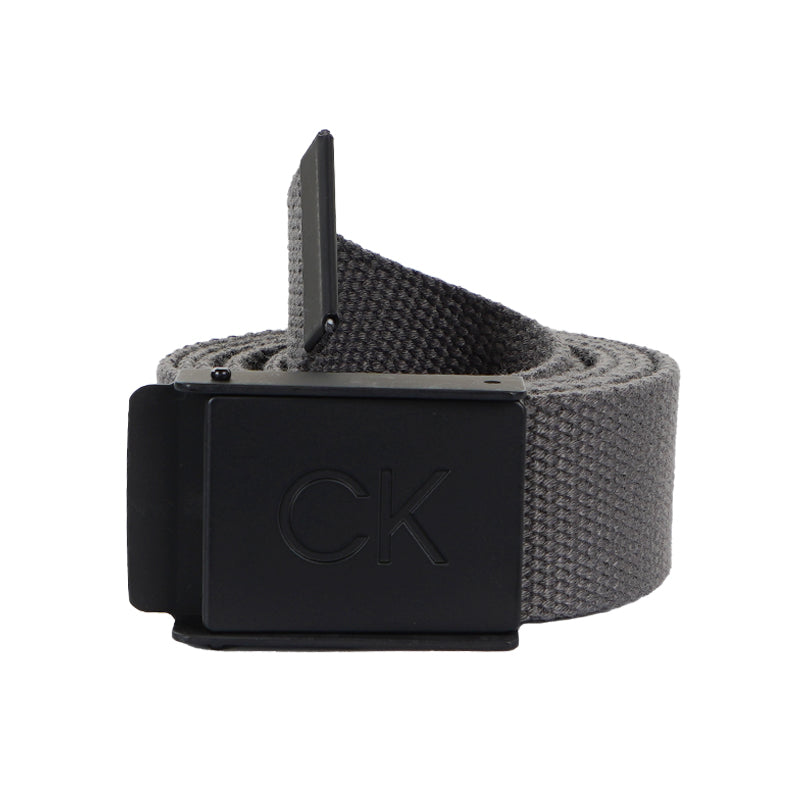 CALVIN KLEIN Men's Webbing Belt (Charcoal)
