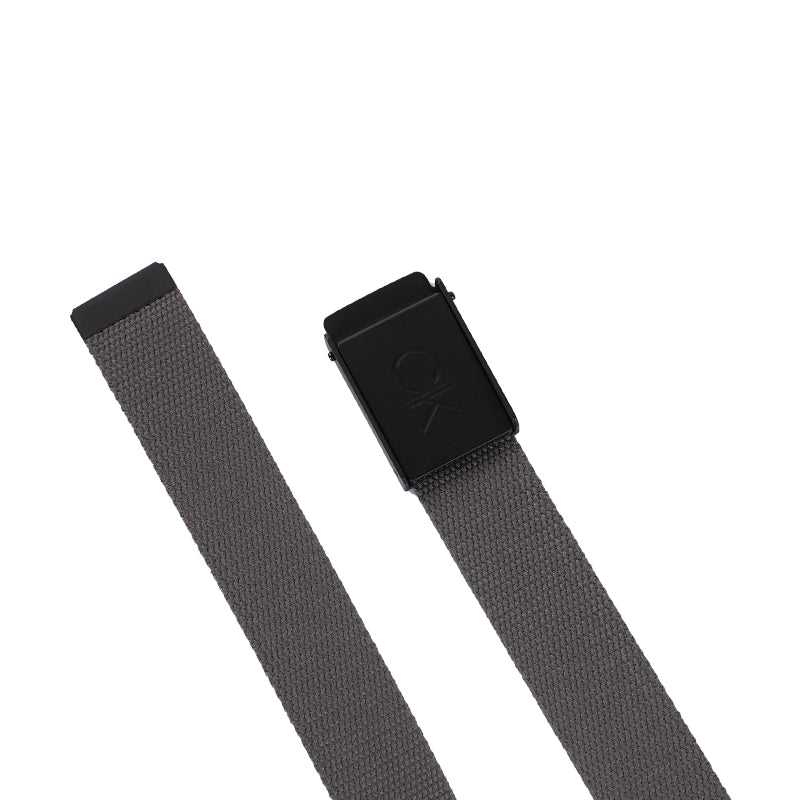 CALVIN KLEIN Men's Webbing Belt (Charcoal)