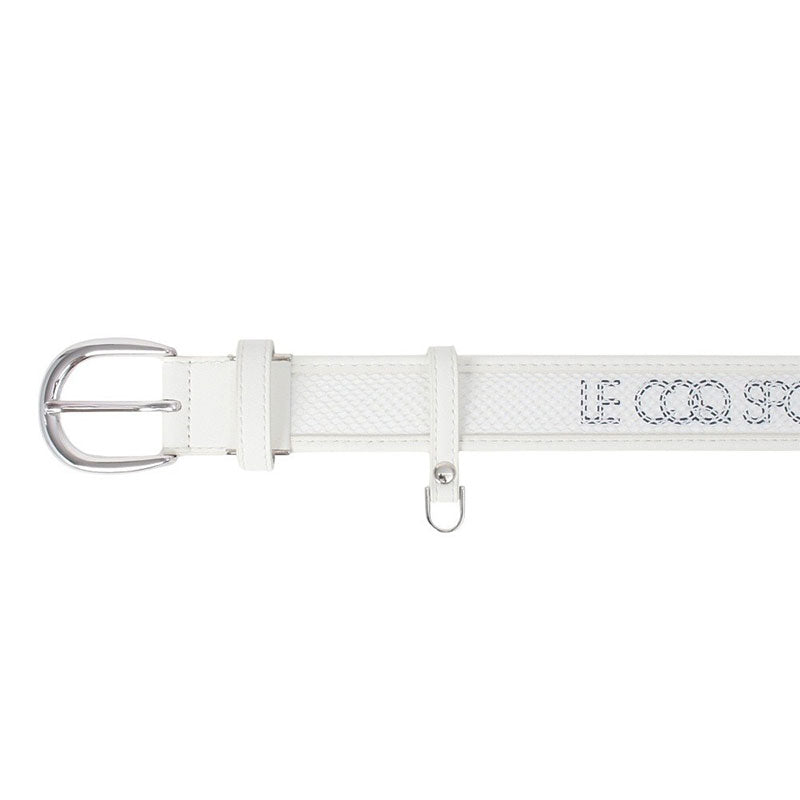 LE COQ SPORTIF GOLF Logo Mesh Women's Belt (White)