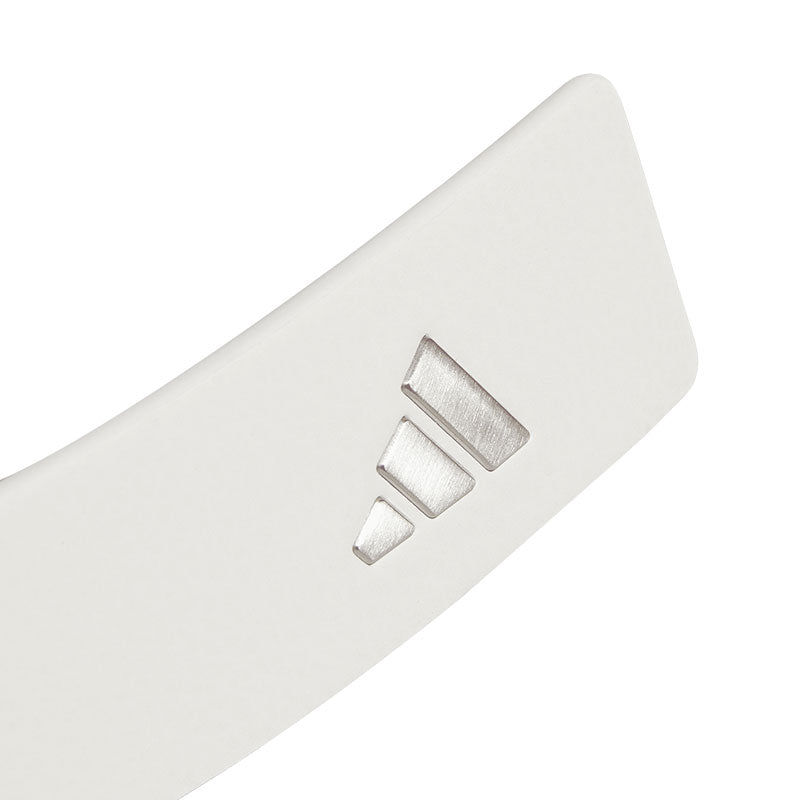 ADIDAS 3-Stripes Buckle PU Leather No Hole Men's Belt (White)