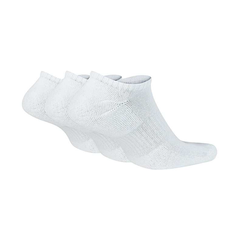 NIKE Cushioned 3-Pack Socks (White)