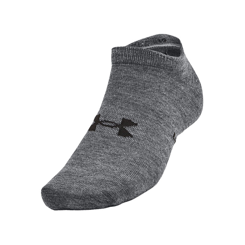 UNDER ARMOUR Essential 3-Pack Low Socks (Grey/White/Black)