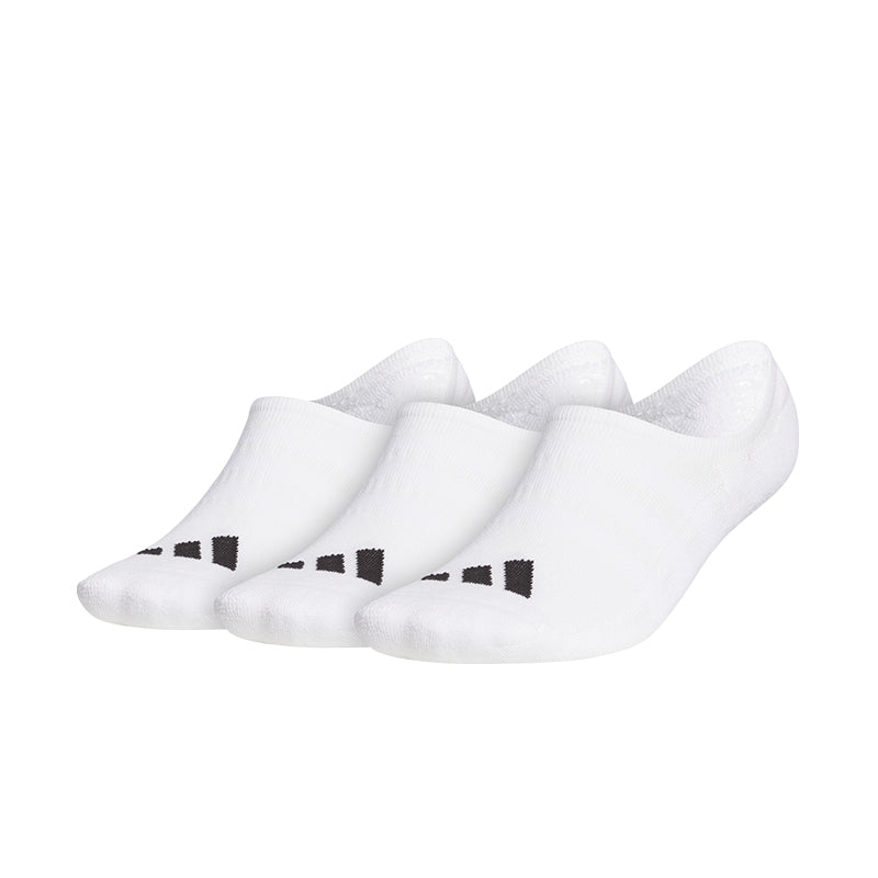 ADIDAS 3-Pack No Show Socks (White)