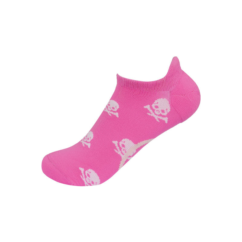 GFORE Skull & T's Women's No-Show Socks (Pink)