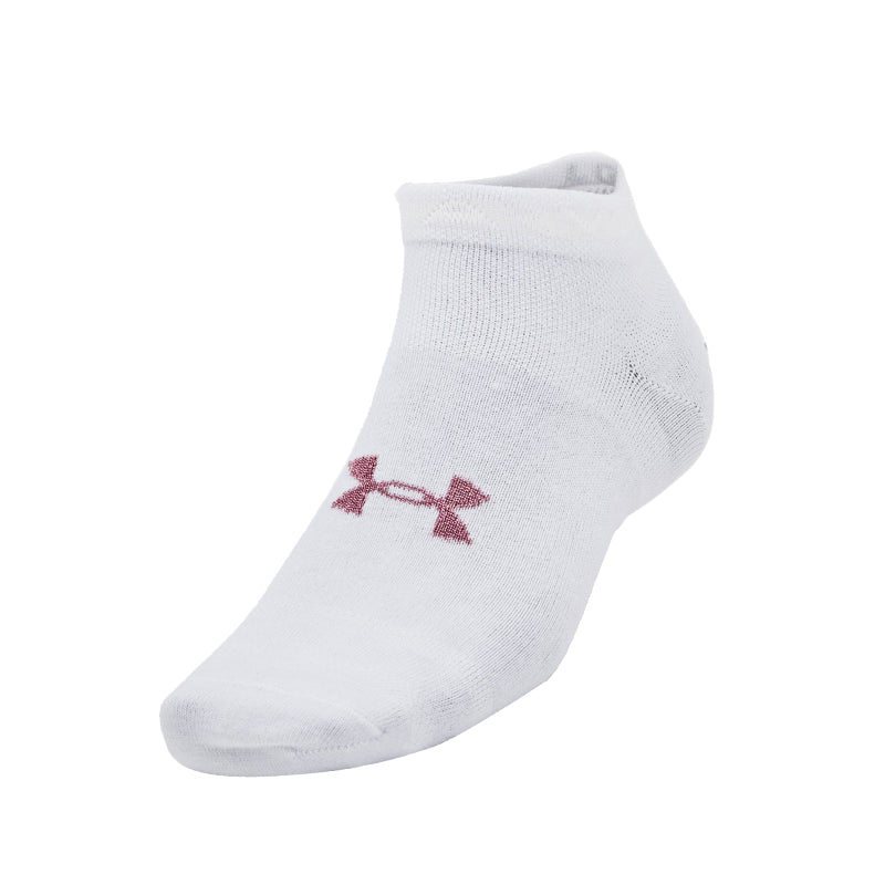 UNDER ARMOUR Essential 3-Pack Unisex Low Socks (White)