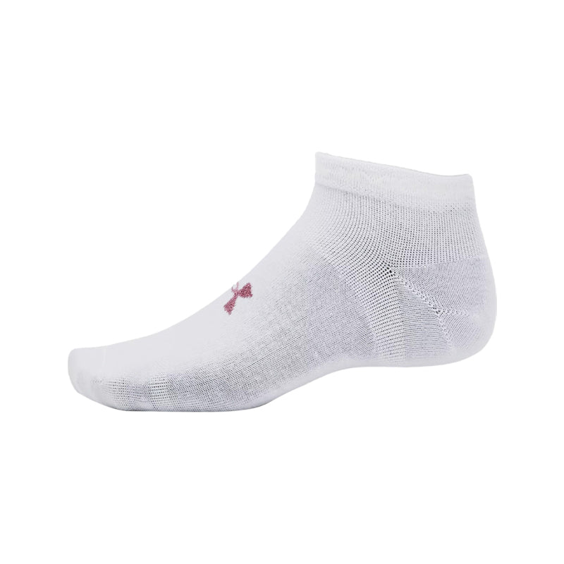 UNDER ARMOUR Essential 3-Pack Unisex Low Socks (White)