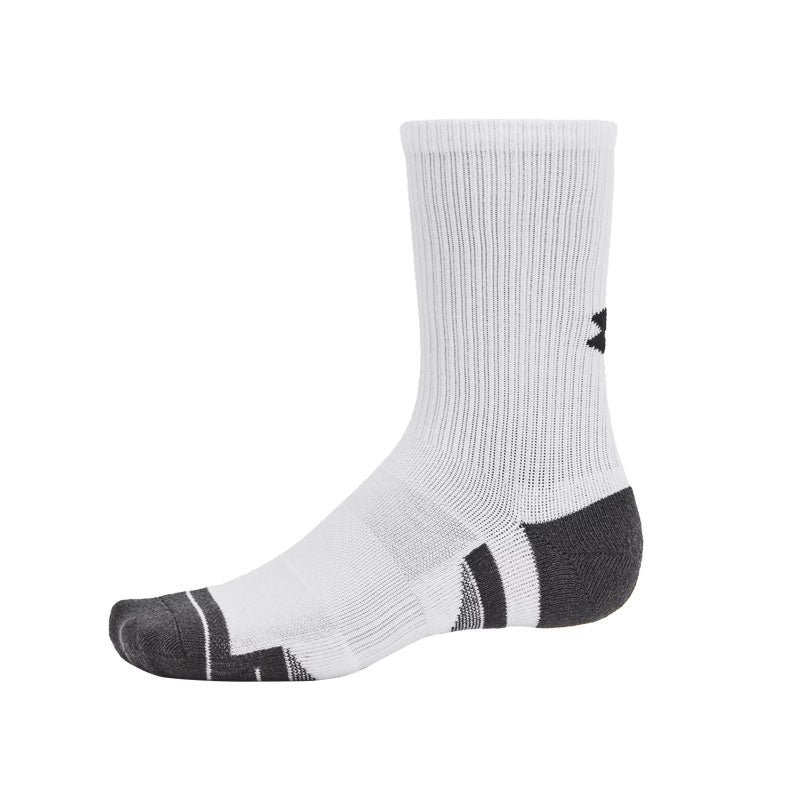 UNDER ARMOUR Performance Tech 3-Pack Unisex No Show Socks (White/Grey)