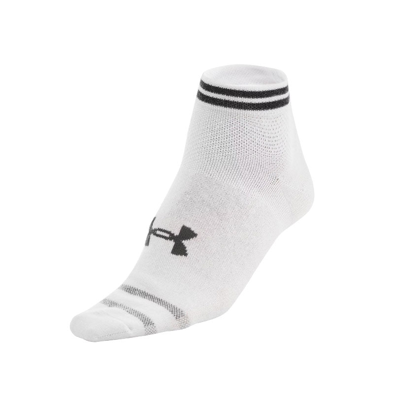 UNDER ARMOUR Essential 3-Pack Unisex Low Socks (White)