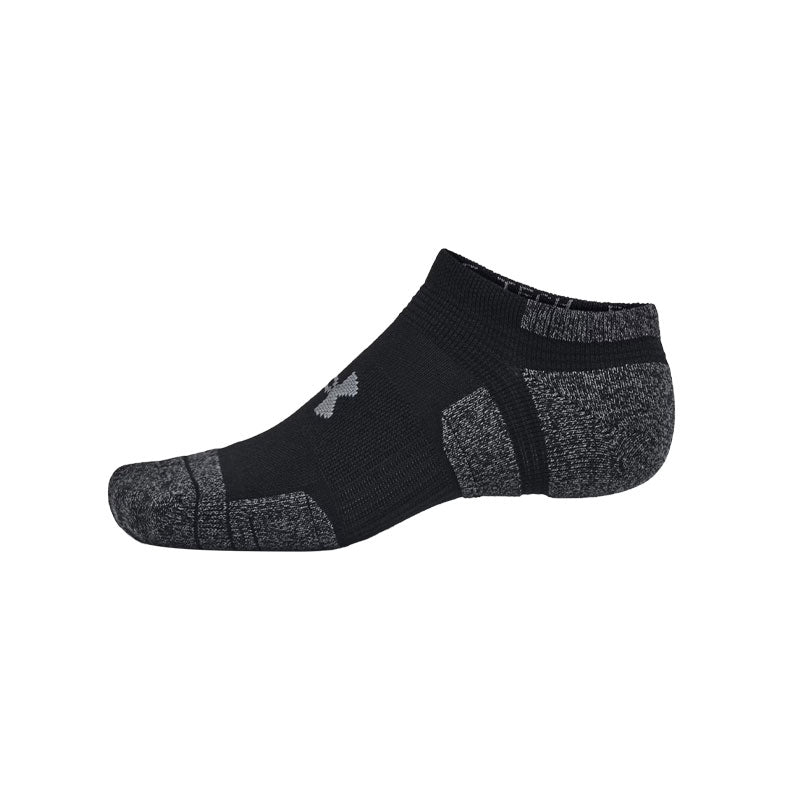 UNDER ARMOUR Performance Tech Pro 3-Pack Unisex No Show Socks (Black)