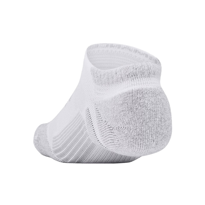 UNDER ARMOUR Performance Tech Pro 3-Pack Unisex No Show Socks (White)